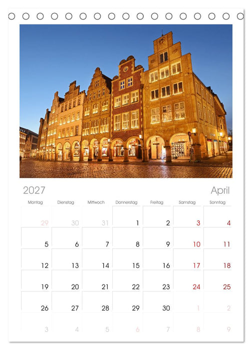 Magisches Münster (CALVENDO Tischplaner A5H 2027)