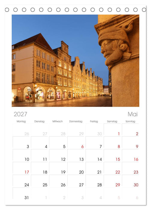 Magisches Münster (CALVENDO Tischplaner A5H 2027)