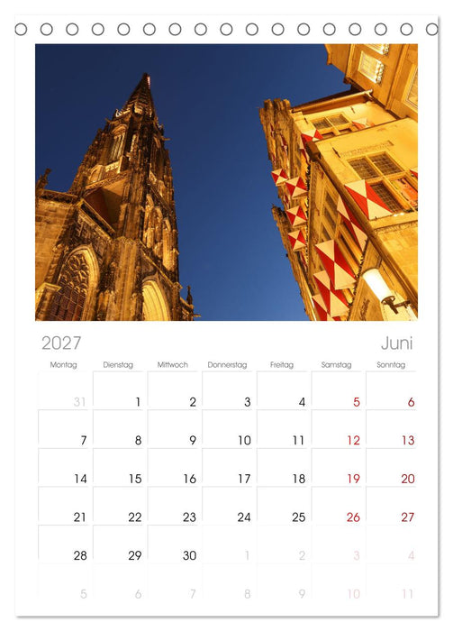 Magisches Münster (CALVENDO Tischplaner A5H 2027)
