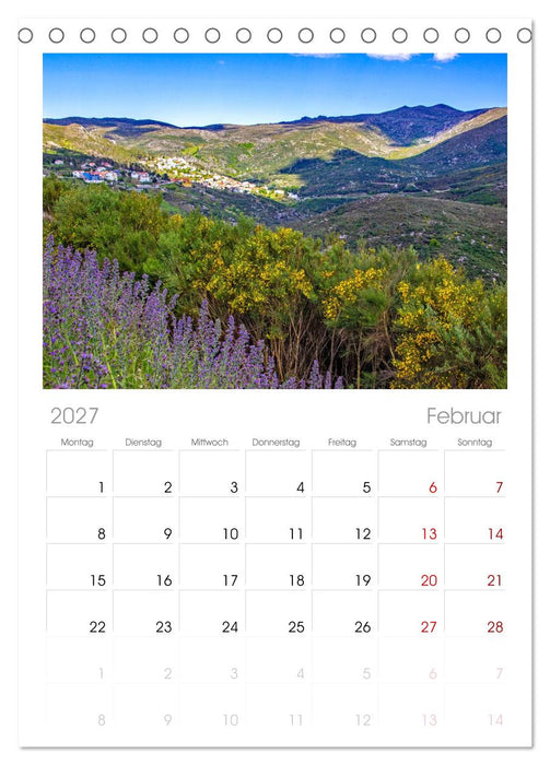 Faszination Serra da Estrela (CALVENDO Tischplaner A5H 2027)