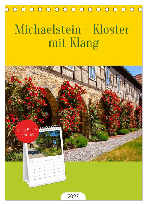 Michaelstein - Kloster mit Klang (CALVENDO Tischplaner A5H 2027)