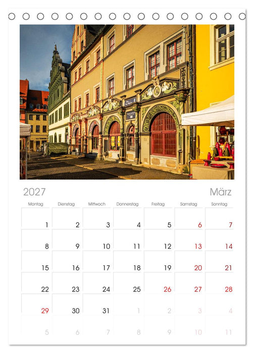 Weimar - Mit Plan durch das Jahr (CALVENDO Tischplaner A5H 2027)