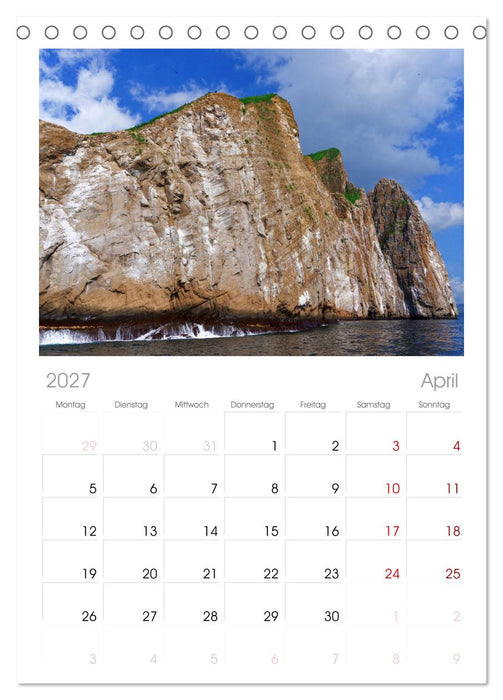 Entdecke Galapagos (CALVENDO Tischplaner A5H 2027)