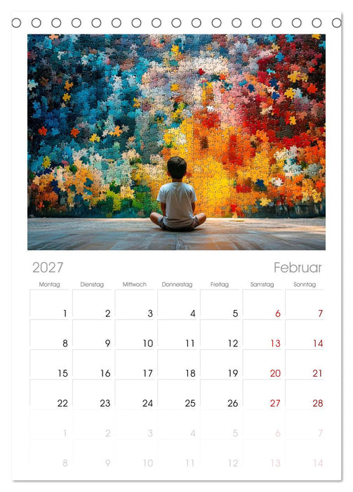 Faszination PUZZLE (CALVENDO Tischplaner A5H 2027)