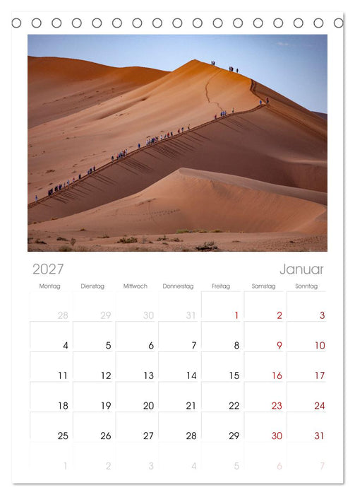 Afrika - Namibia (CALVENDO Tischplaner A5H 2027)