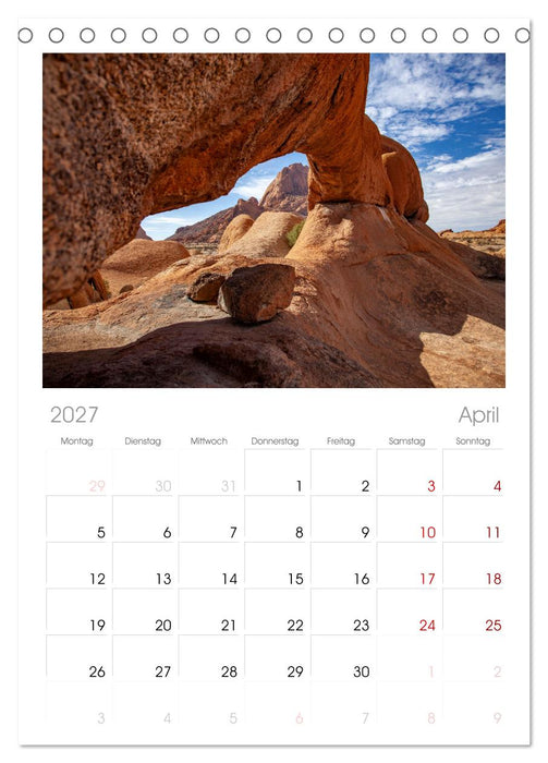 Afrika - Namibia (CALVENDO Tischplaner A5H 2027)
