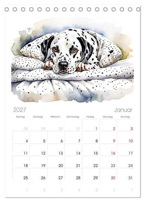 Hundeträume (CALVENDO Tischplaner A5H 2027)