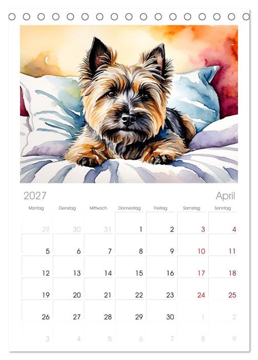 Hundeträume (CALVENDO Tischplaner A5H 2027)