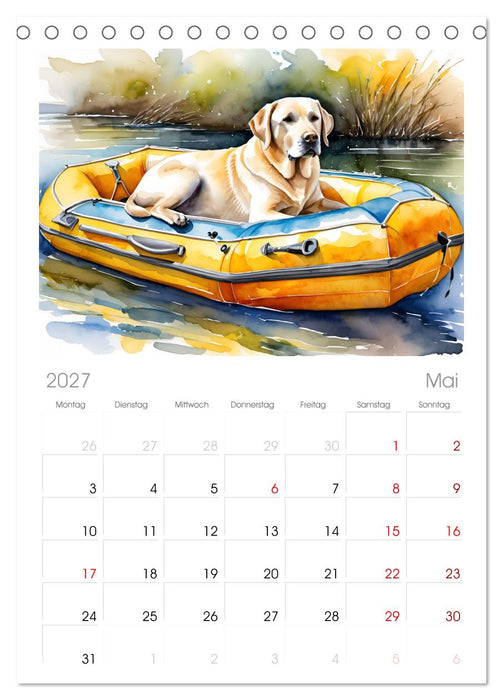 Hundeträume (CALVENDO Tischplaner A5H 2027)