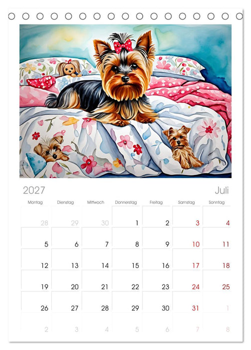 Hundeträume (CALVENDO Tischplaner A5H 2027)