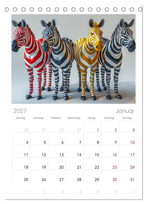 Modern Art Animals (CALVENDO Tischplaner A5H 2027)