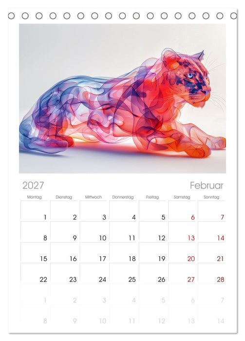 Modern Art Animals (CALVENDO Tischplaner A5H 2027)