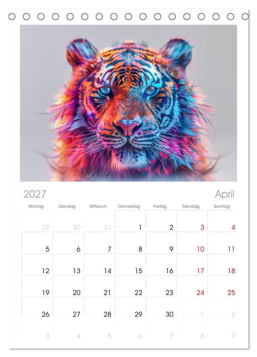 Modern Art Animals (CALVENDO Tischplaner A5H 2027)