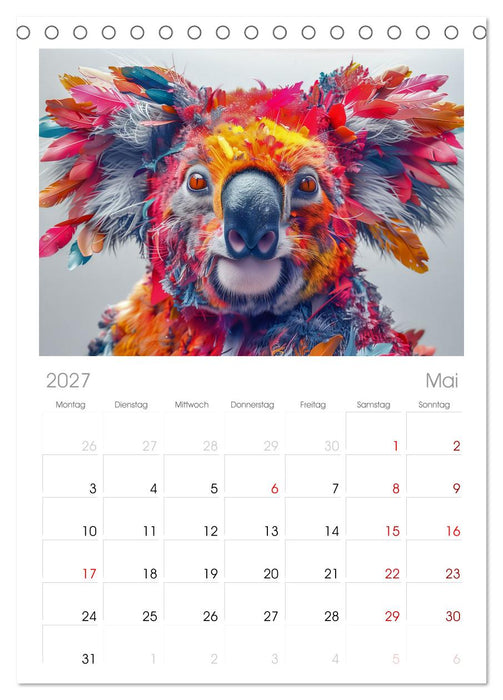 Modern Art Animals (CALVENDO Tischplaner A5H 2027)