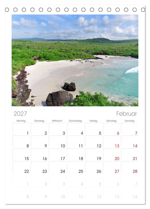 Entdecke Ecuador (CALVENDO Tischplaner A5H 2027)