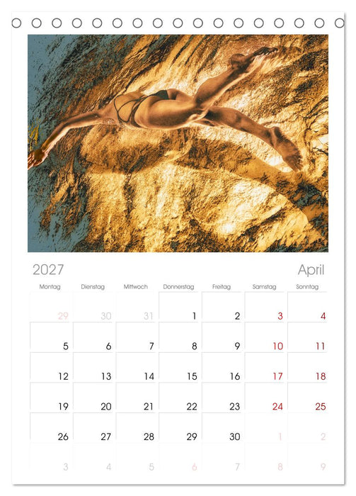 FREUBAD (CALVENDO Tischplaner A5H 2027)