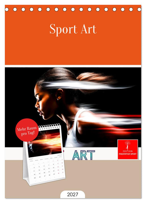Sport Art (CALVENDO Tischplaner A5H 2027)