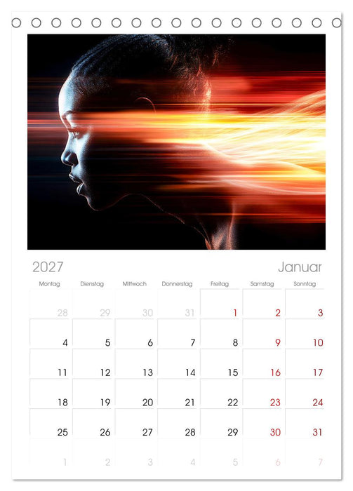 Sport Art (CALVENDO Tischplaner A5H 2027)