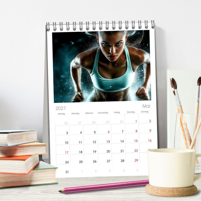 Sport Art (CALVENDO Tischplaner A5H 2027)