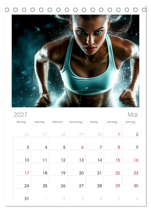 Sport Art (CALVENDO Tischplaner A5H 2027)