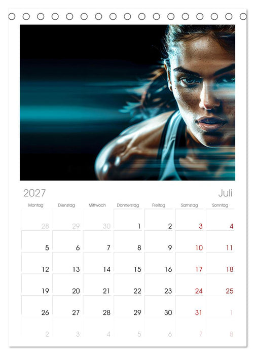 Sport Art (CALVENDO Tischplaner A5H 2027)