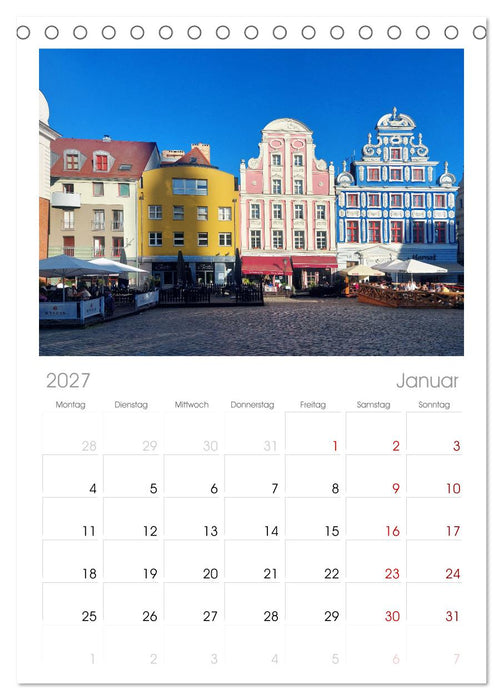 Quer durch Polens Norden (CALVENDO Tischplaner A5H 2027)