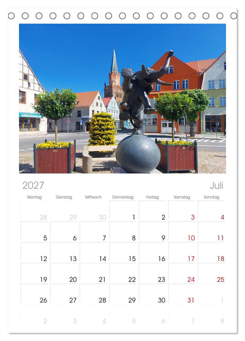 Quer durch Polens Norden (CALVENDO Tischplaner A5H 2027)