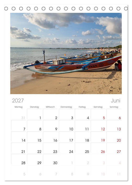 Bali - Götterinsel (CALVENDO Tischplaner A5H 2027)