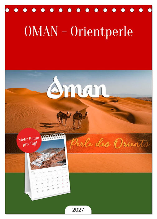 OMAN - Orientperle (CALVENDO Tischplaner A5H 2027)