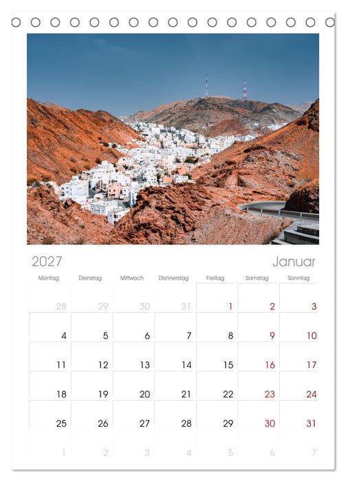 OMAN - Orientperle (CALVENDO Tischplaner A5H 2027)