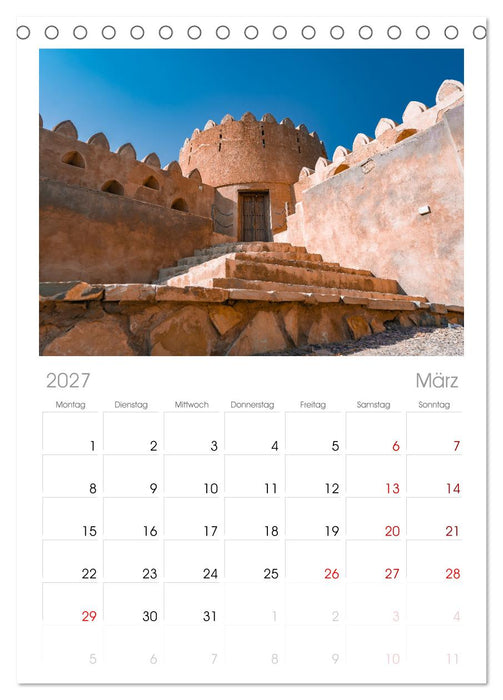 OMAN - Orientperle (CALVENDO Tischplaner A5H 2027)