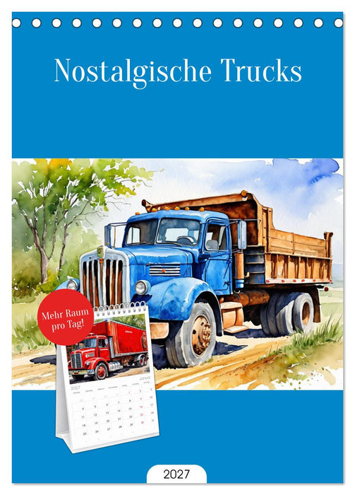 Nostalgische Trucks (CALVENDO Tischplaner A5H 2027)