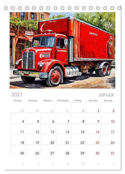 Nostalgische Trucks (CALVENDO Tischplaner A5H 2027)