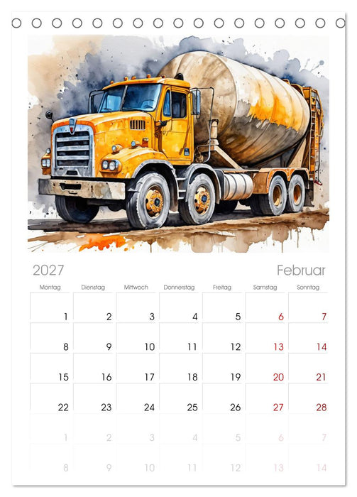 Nostalgische Trucks (CALVENDO Tischplaner A5H 2027)