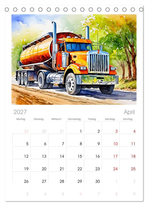 Nostalgische Trucks (CALVENDO Tischplaner A5H 2027)