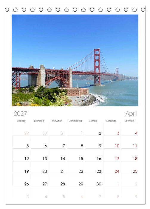 Discover the West (CALVENDO Tischplaner A5H 2027)
