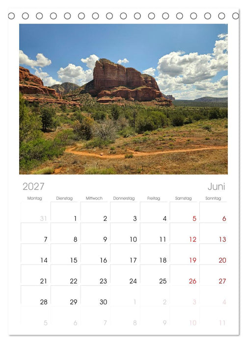 Discover the West (CALVENDO Tischplaner A5H 2027)