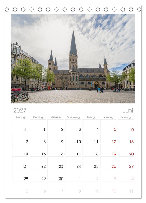 Bonn Impressionen (CALVENDO Tischplaner A5H 2027)