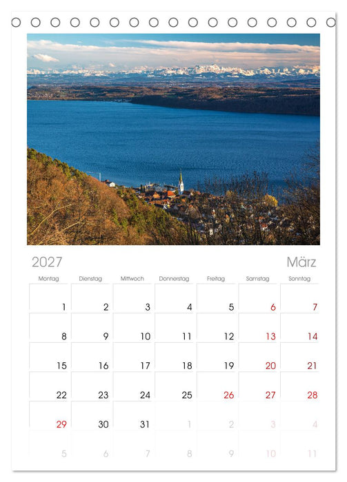 Herbst rund um den Bodensee (CALVENDO Tischplaner A5H 2027)