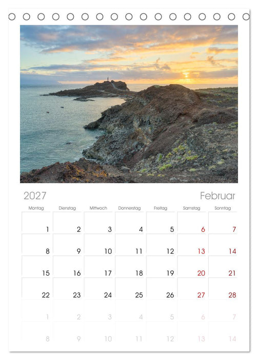 Faszination Teneriffa (CALVENDO Tischplaner A5H 2027)