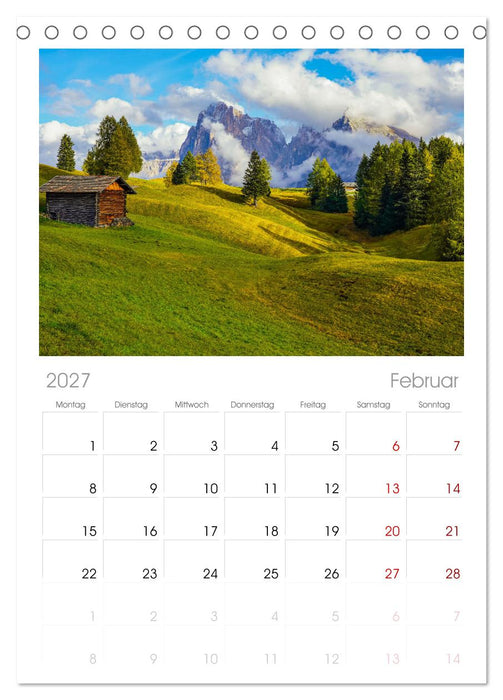 Südtirol Impressionen (CALVENDO Tischplaner A5H 2027)
