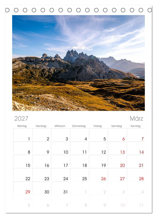 Südtirol Impressionen (CALVENDO Tischplaner A5H 2027)