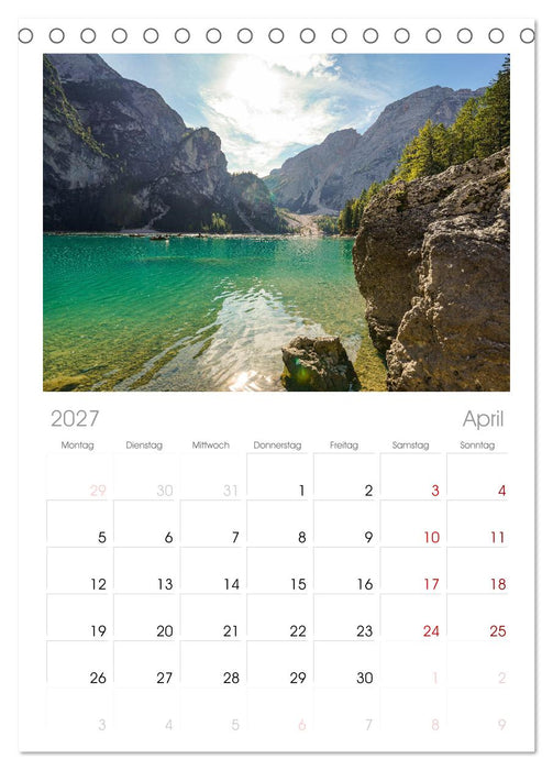 Südtirol Impressionen (CALVENDO Tischplaner A5H 2027)