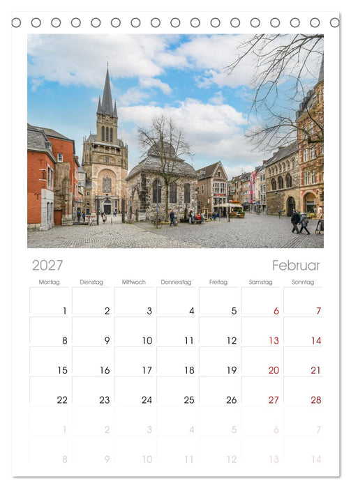 Aachen Impressionen (CALVENDO Tischplaner A5H 2027)