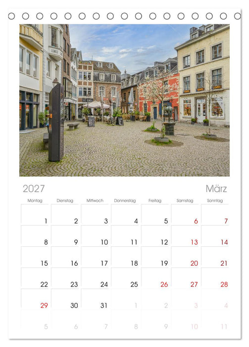 Aachen Impressionen (CALVENDO Tischplaner A5H 2027)