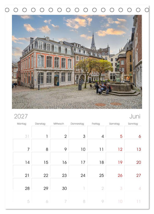 Aachen Impressionen (CALVENDO Tischplaner A5H 2027)