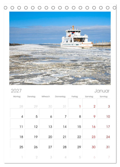 Norderney Sehnsuchtskalender (CALVENDO Tischplaner A5H 2027)