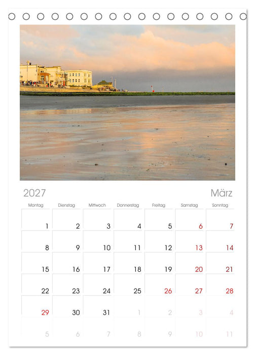 Norderney Sehnsuchtskalender (CALVENDO Tischplaner A5H 2027)