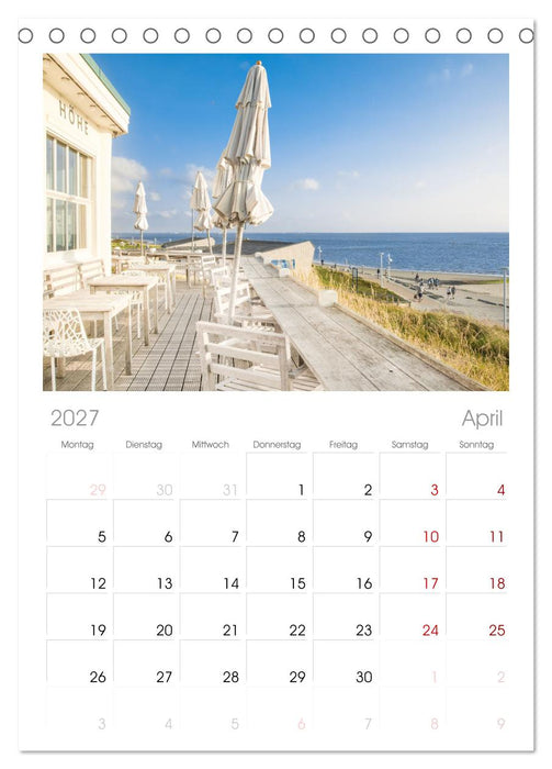 Norderney Sehnsuchtskalender (CALVENDO Tischplaner A5H 2027)