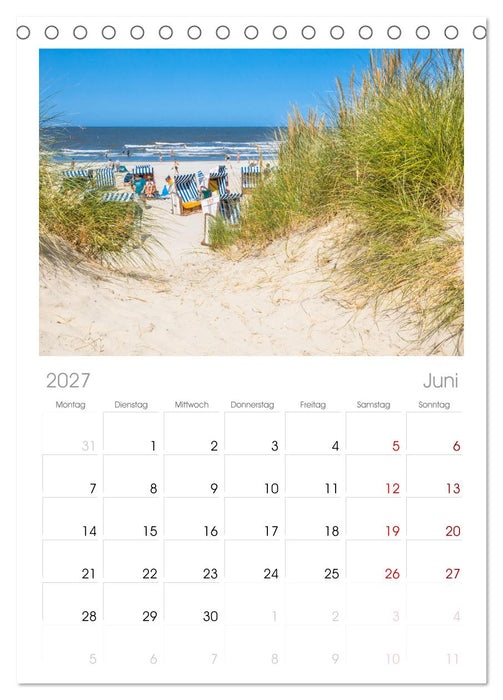 Norderney Sehnsuchtskalender (CALVENDO Tischplaner A5H 2027)